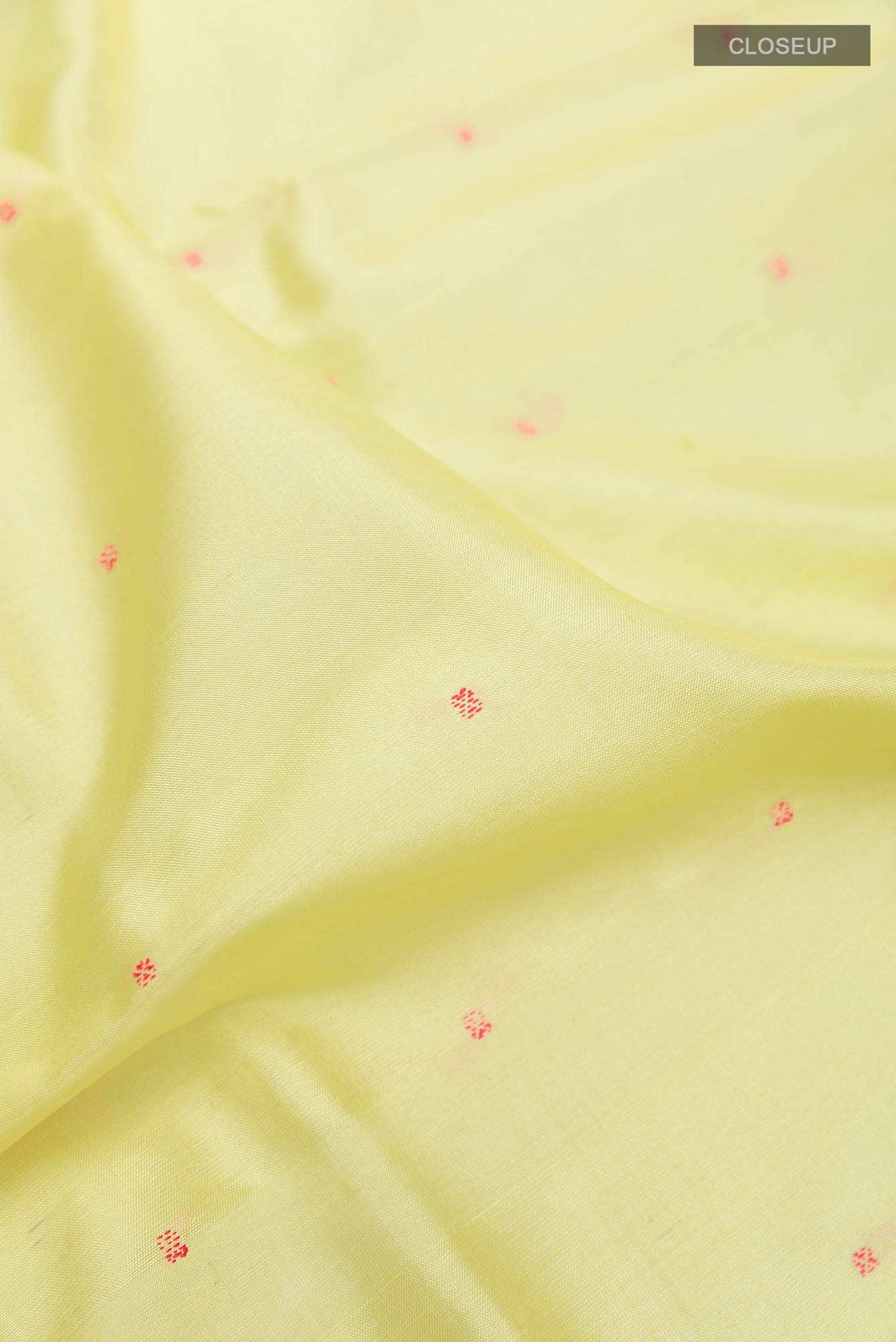 Lemon Yellow Orissa Silk Saree