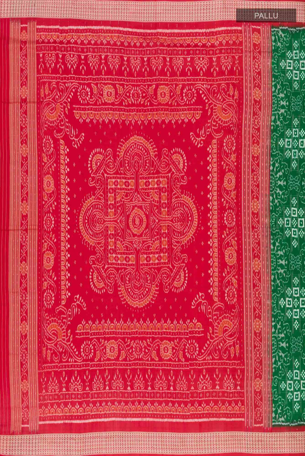 Green Orissa Silk Saree
