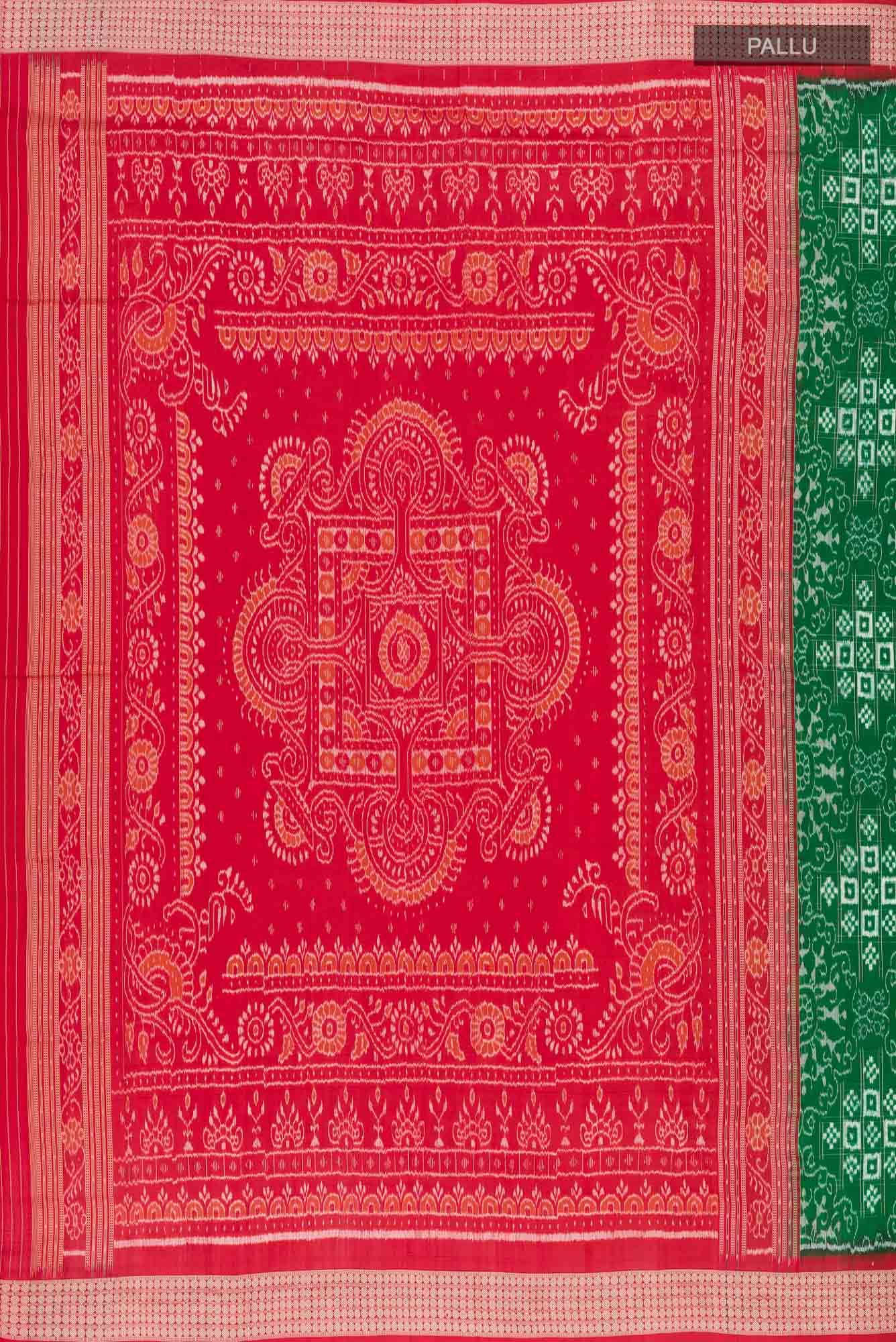 Green Orissa Silk Saree