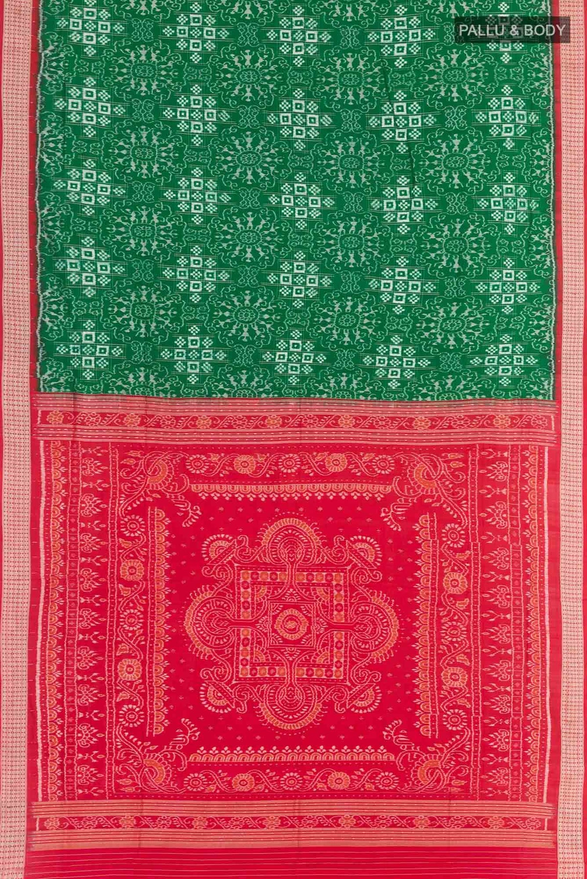 Green Orissa Silk Saree
