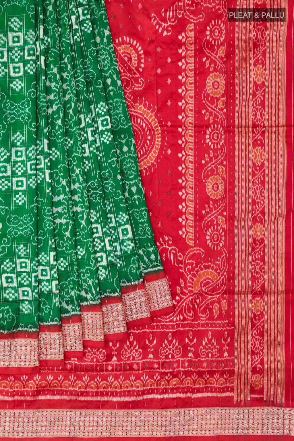 Green Orissa Silk Saree