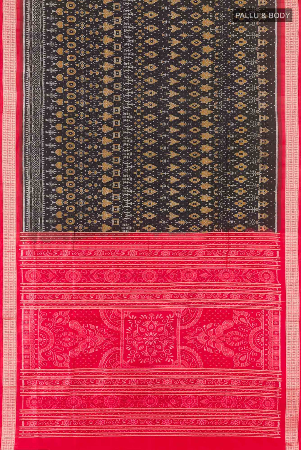 Black Orissa Silk Saree