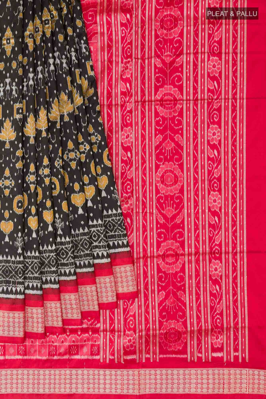 Black Orissa Silk Saree