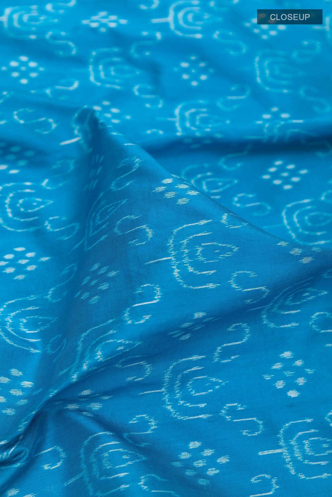 Blue Orissa Silk Saree