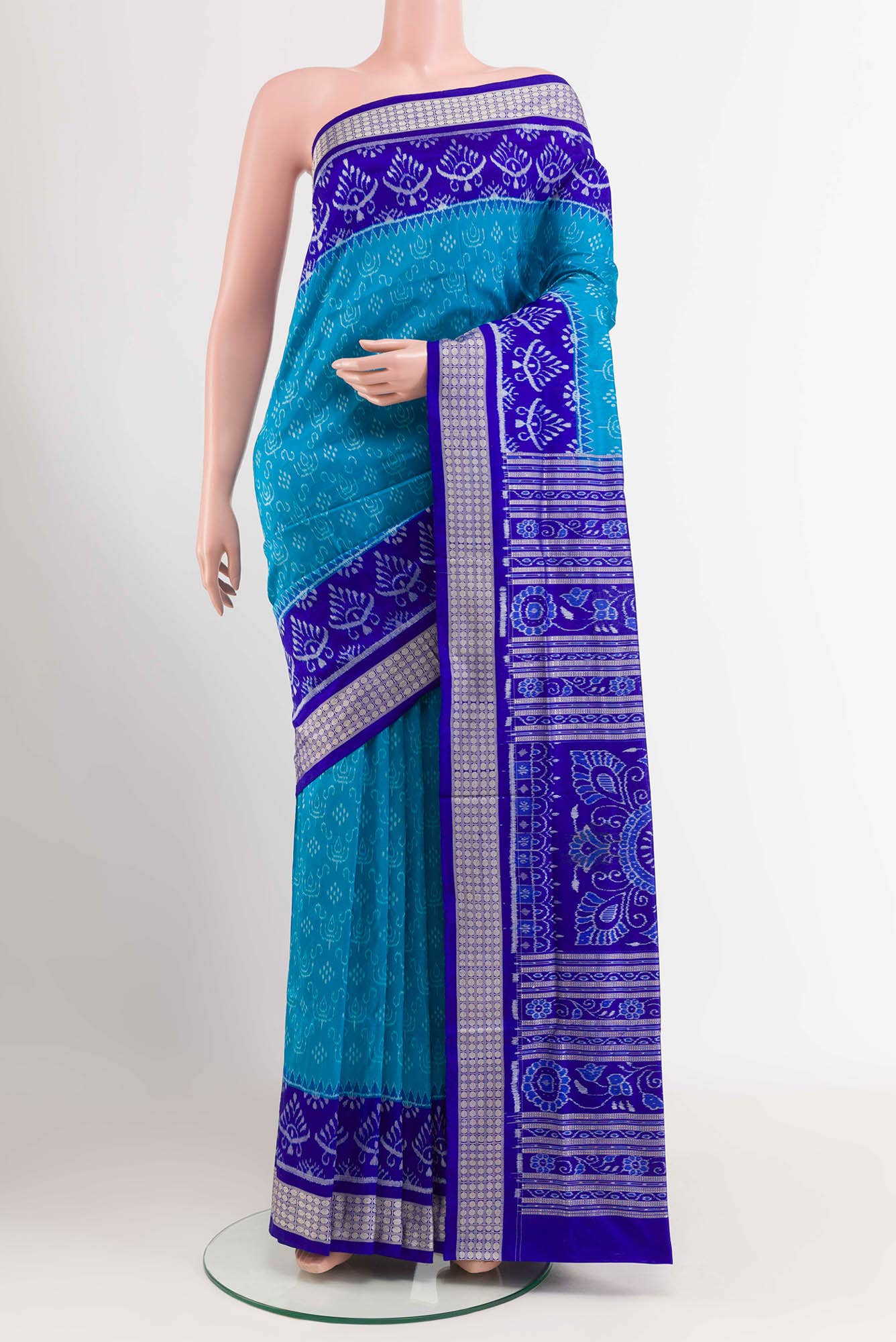 Blue Orissa Silk Saree