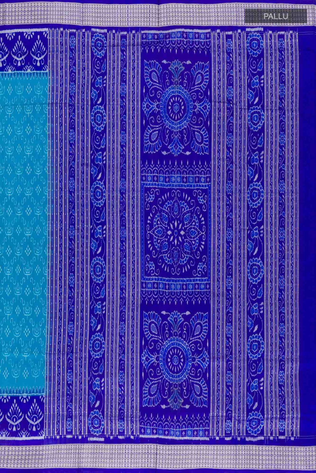 Blue Orissa Silk Saree