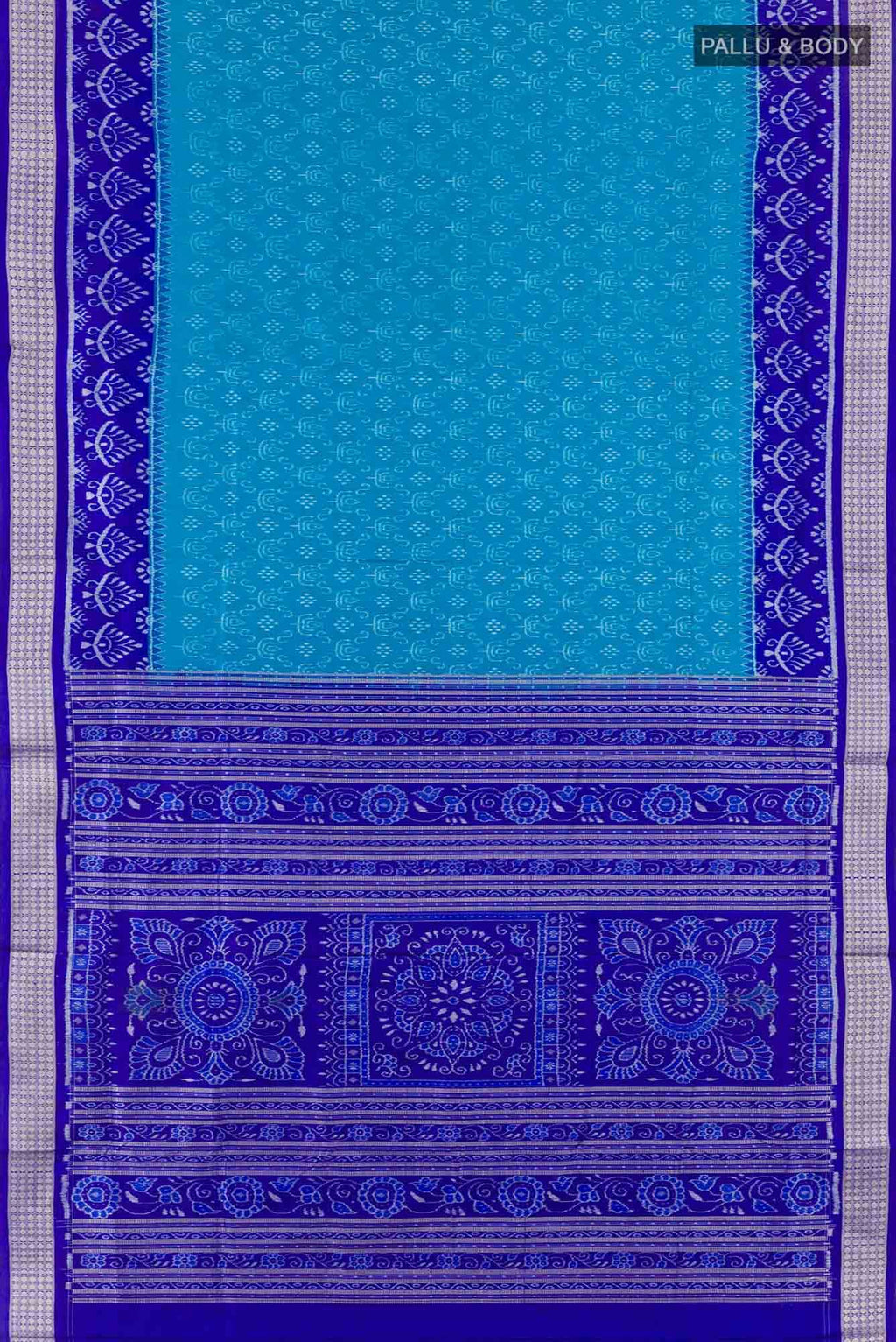 Blue Orissa Silk Saree