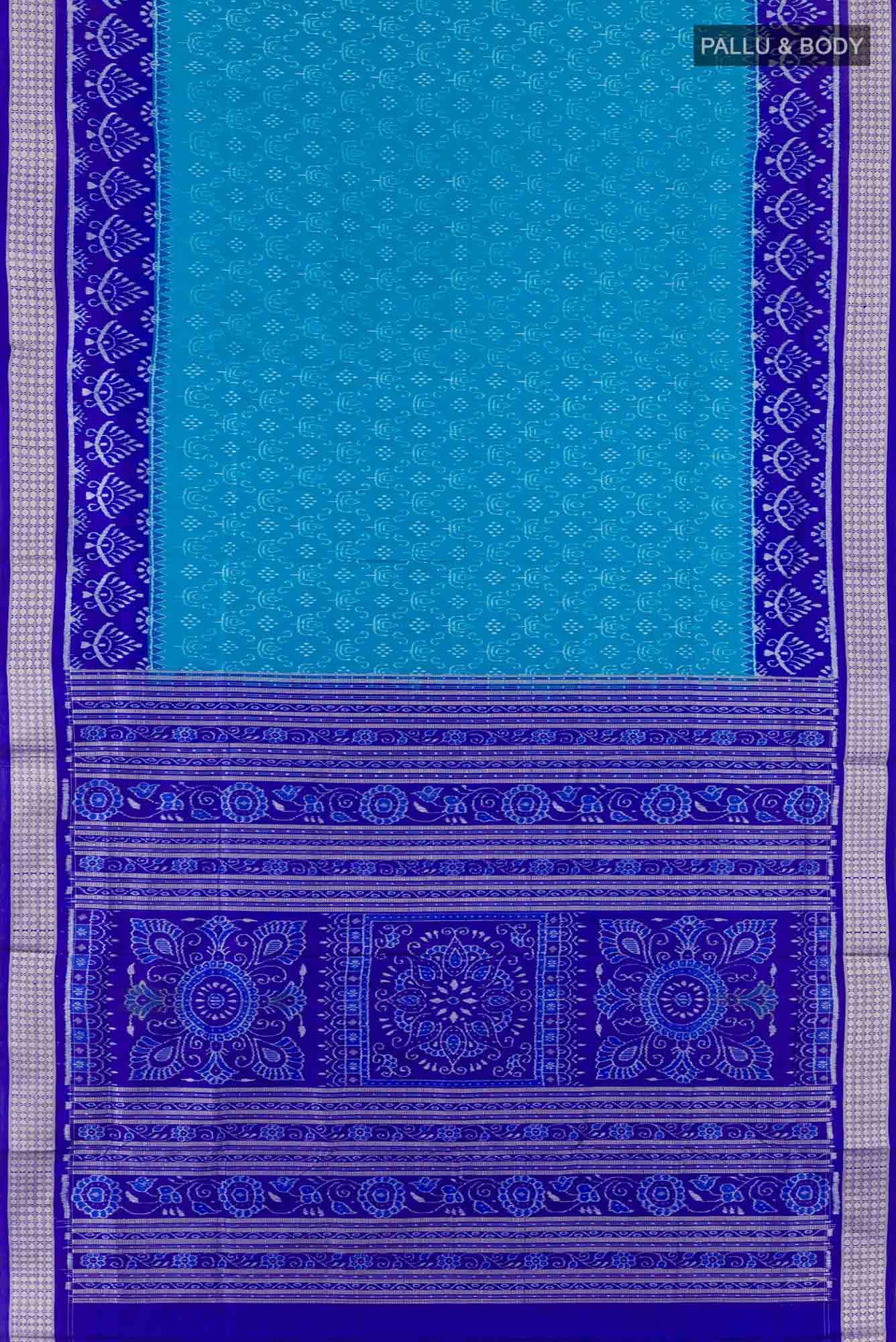 Blue Orissa Silk Saree