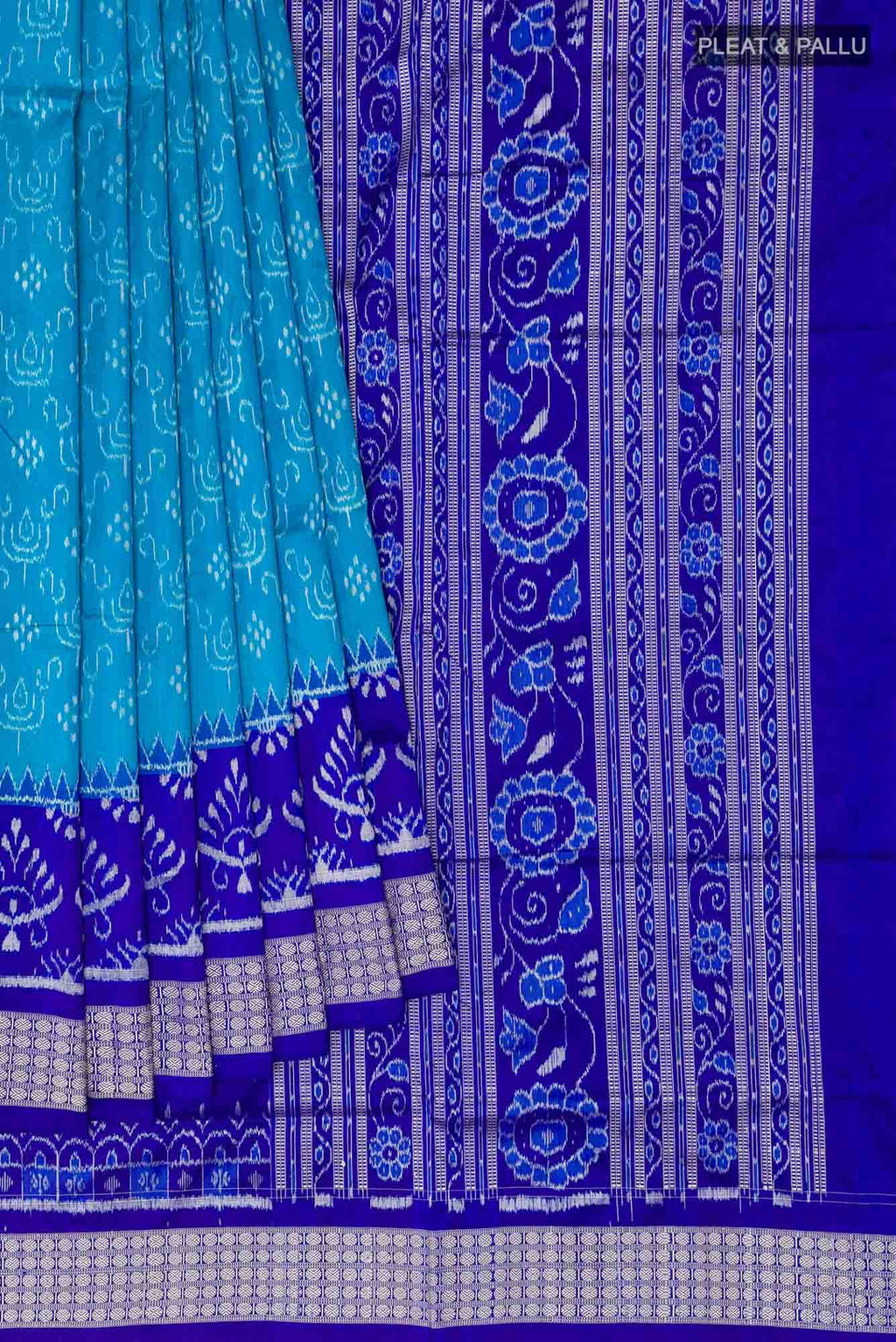 Blue Orissa Silk Saree