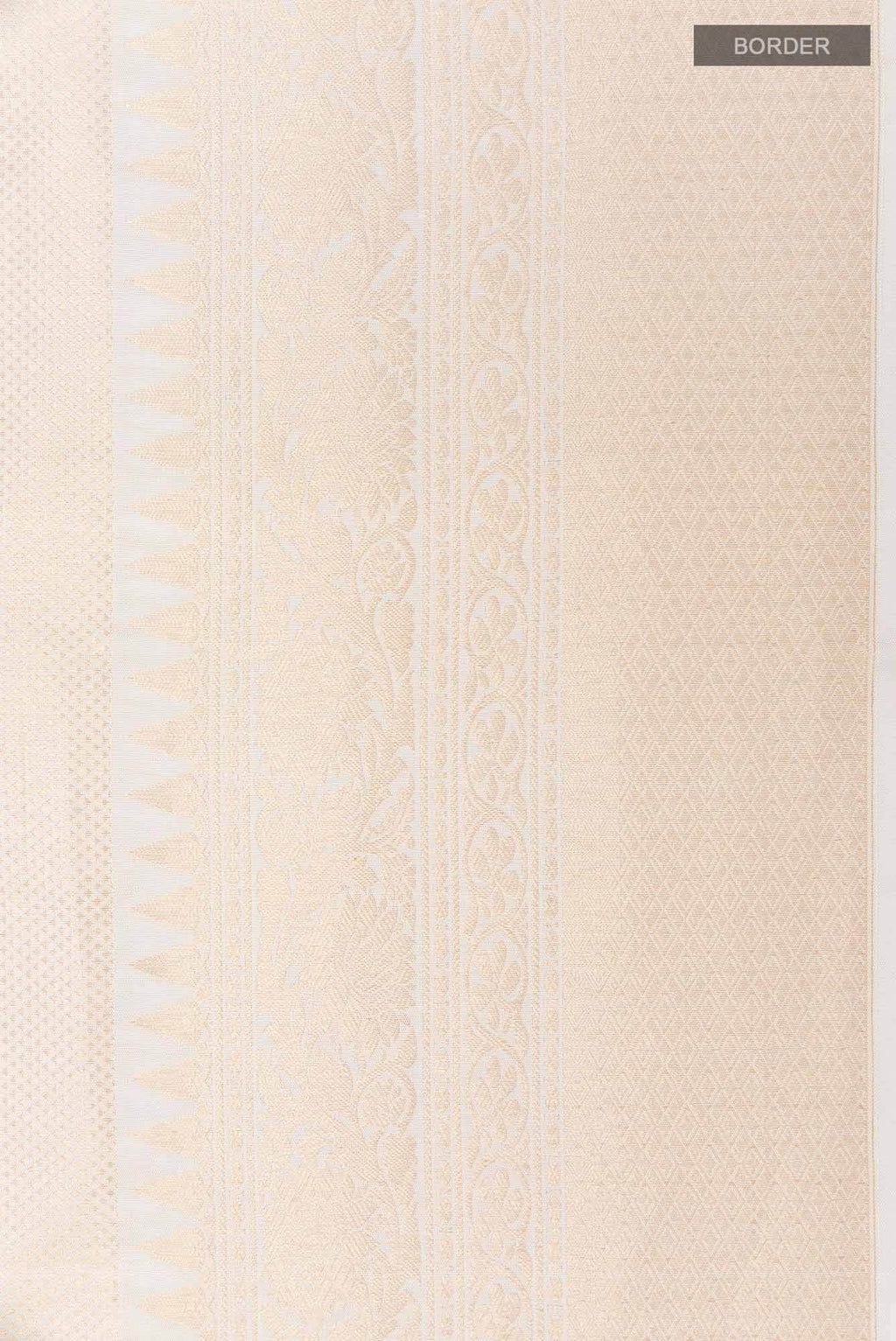 White Kanchipuram Silk Saree