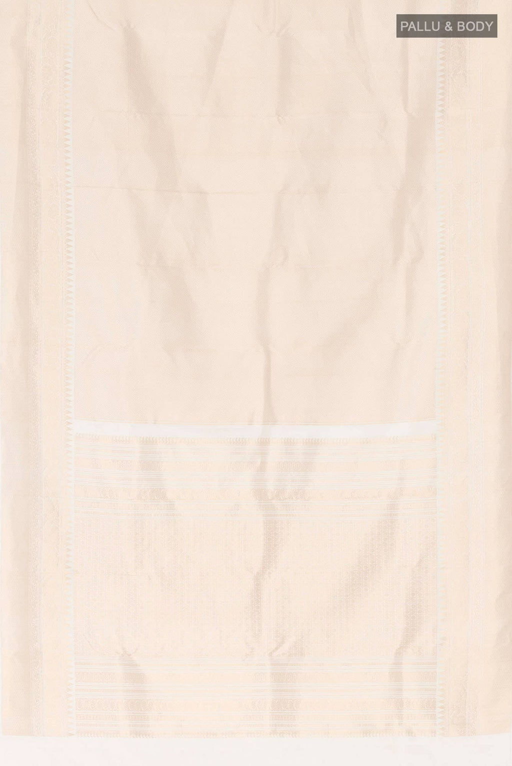 White Kanchipuram Silk Saree