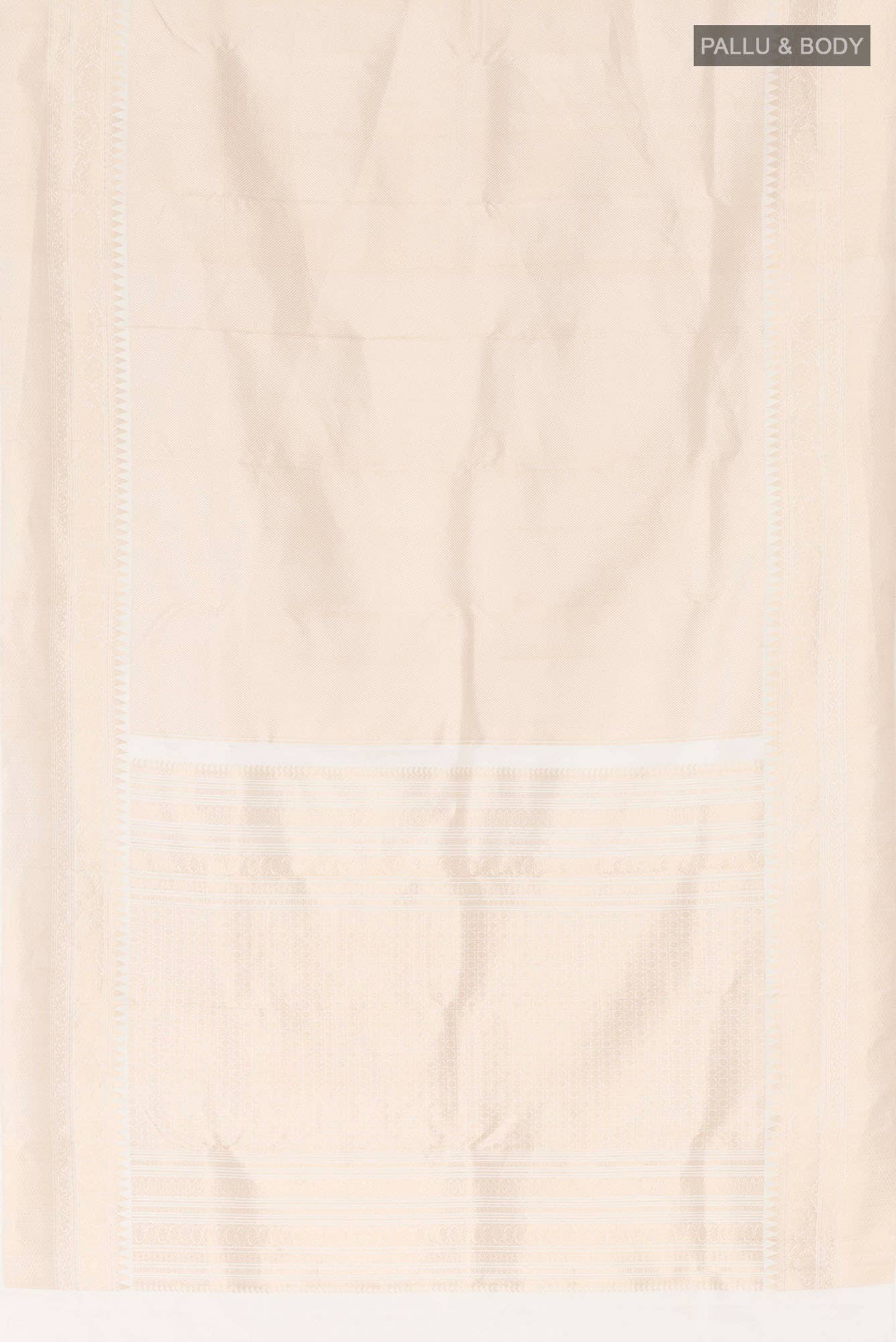 White Kanchipuram Silk Saree