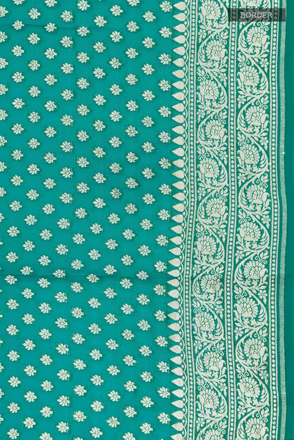 Green Banarasi Georgette Saree