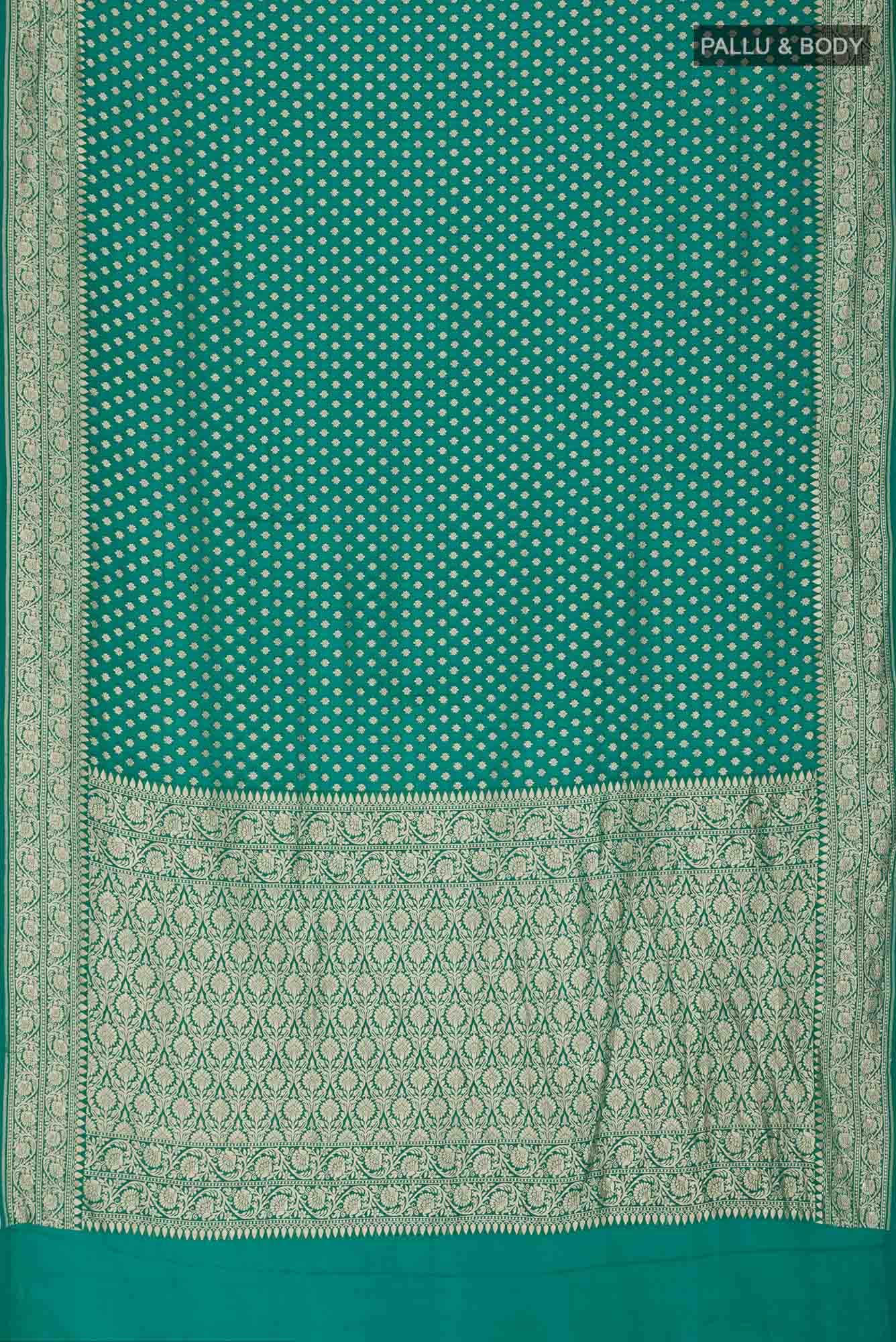 Green Banarasi Georgette Saree