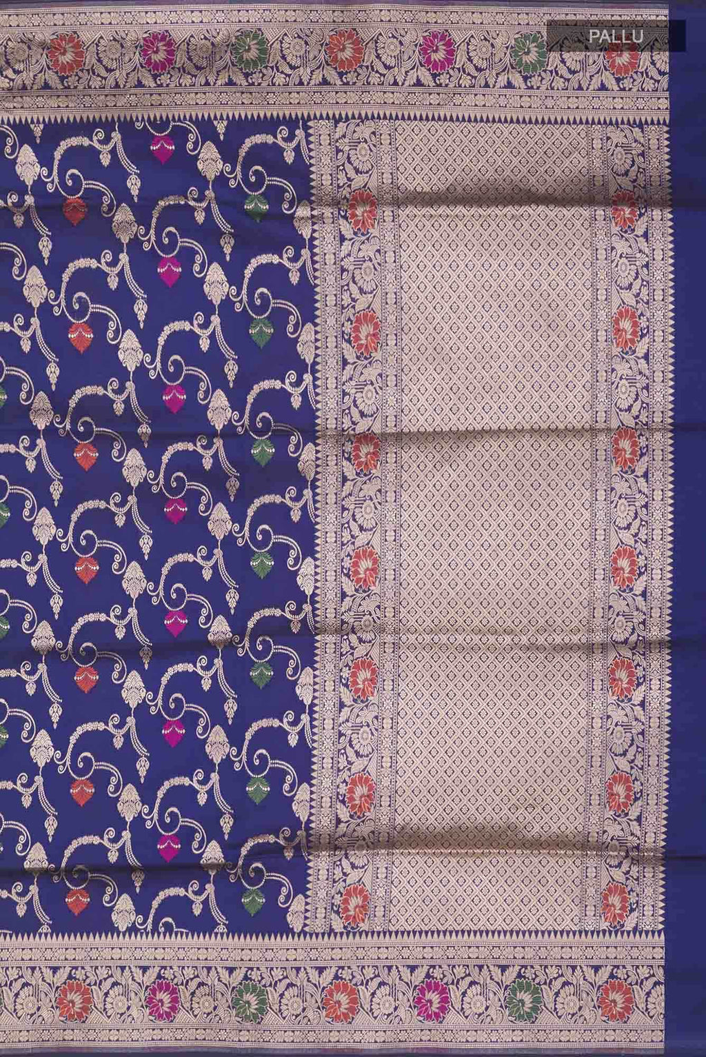 Blue Banarasi Silk Saree
