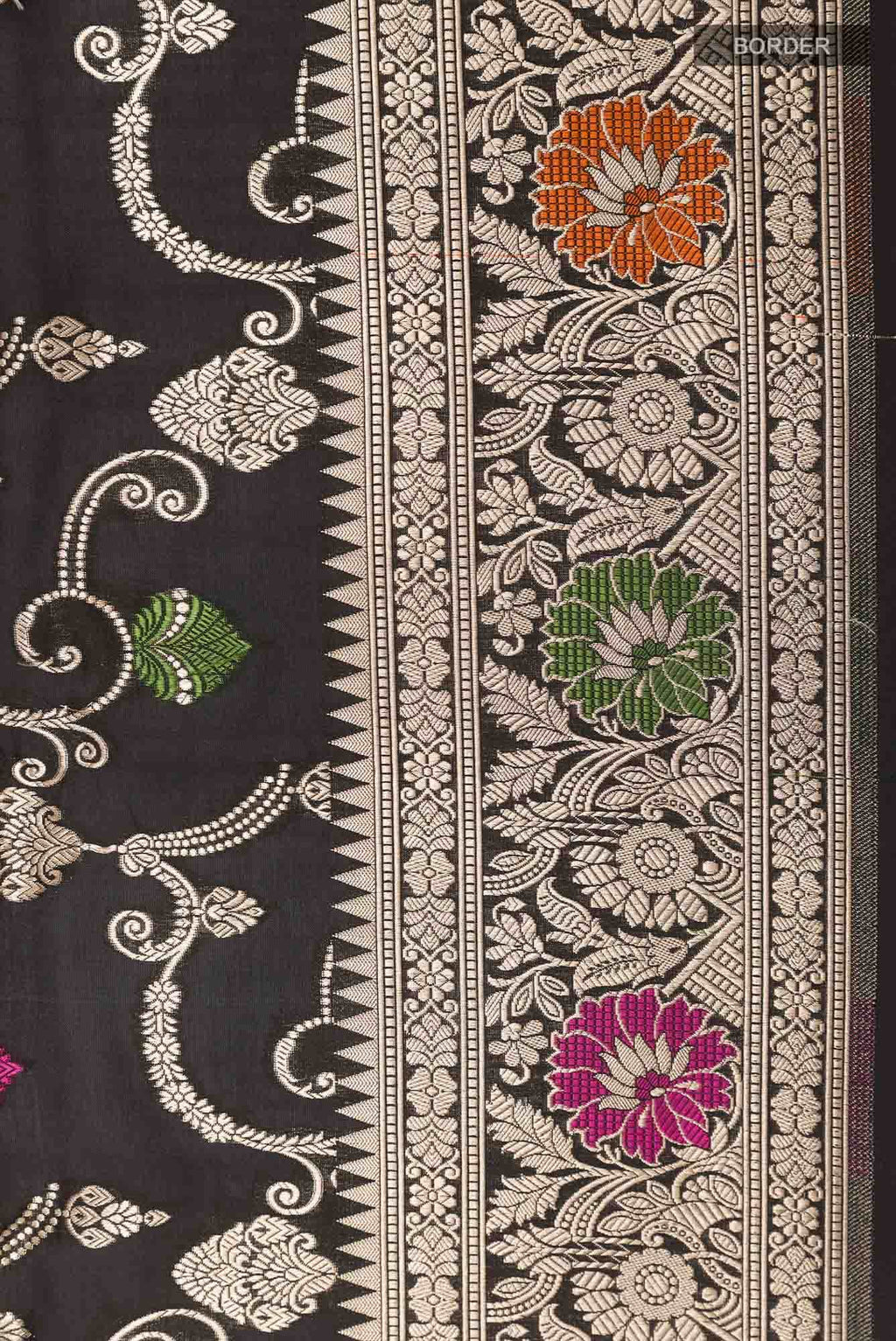 Black Banarasi Saree