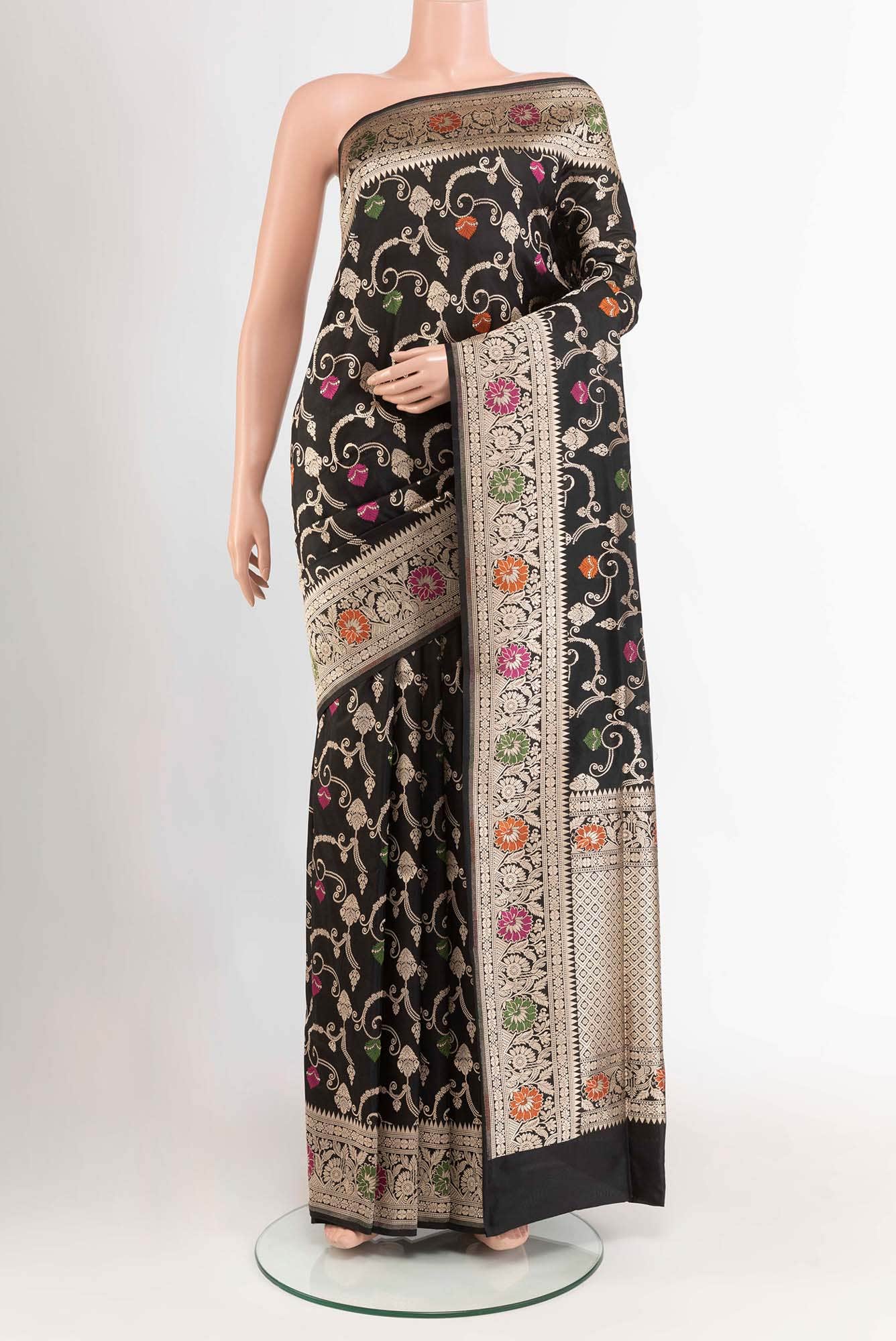 Black Banarasi Saree