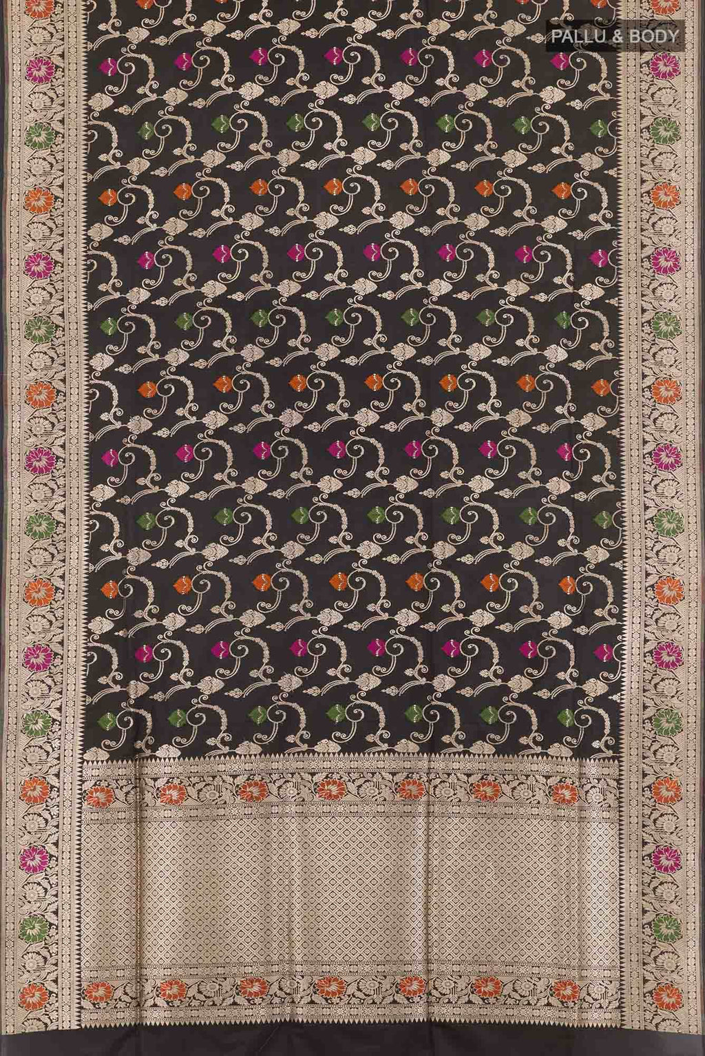 Black Banarasi Saree