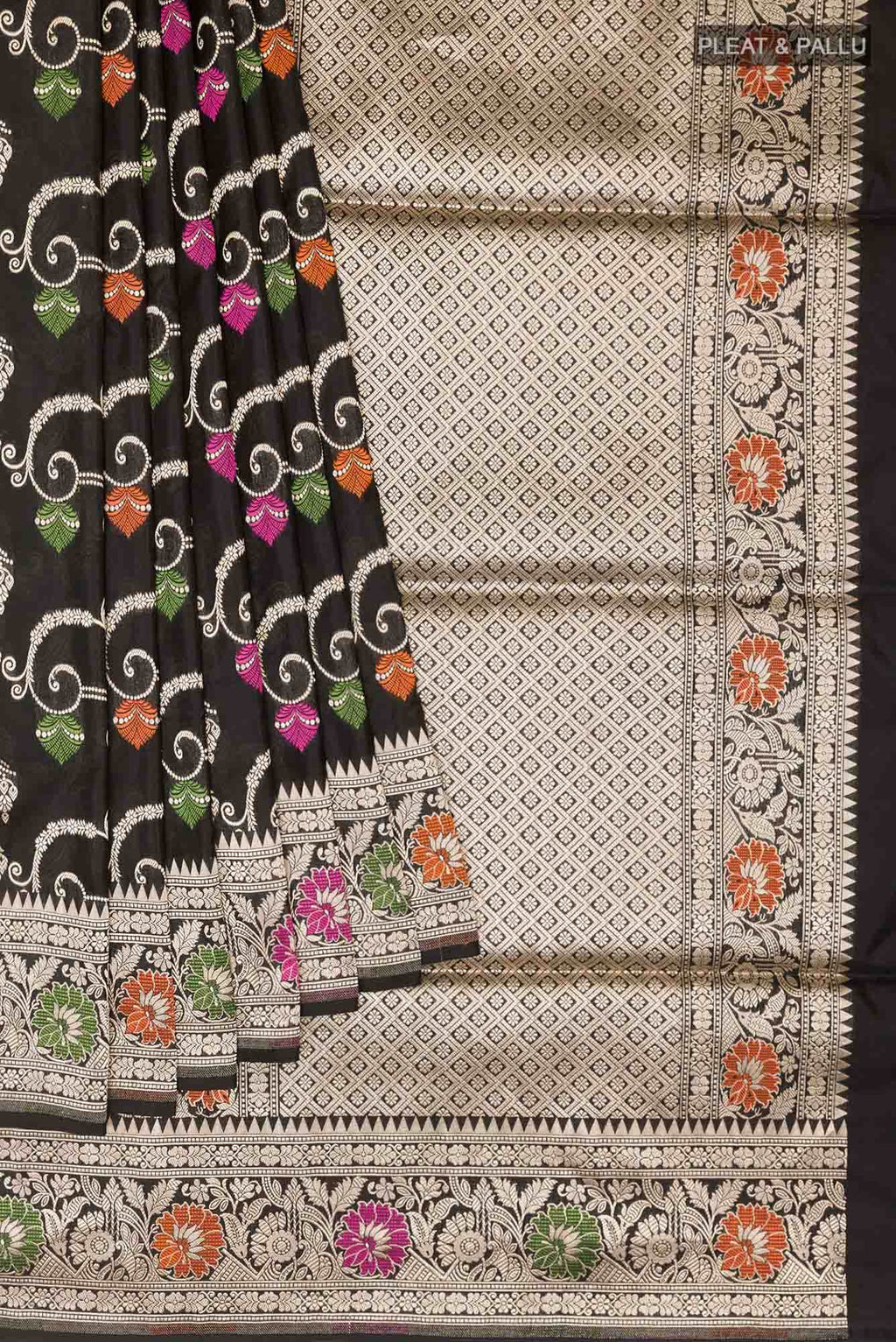 Black Banarasi Saree