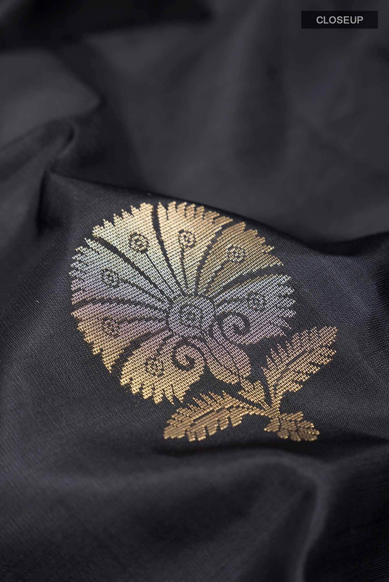 Black Soft Silk Saree