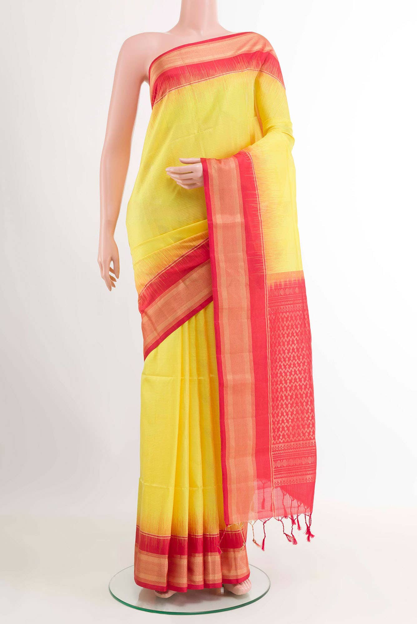 Yellow Soft Silk Saree