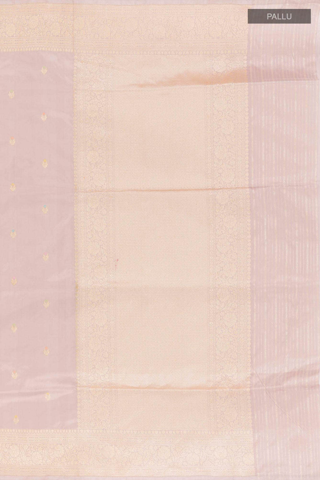Grey Banarasi Silk Saree