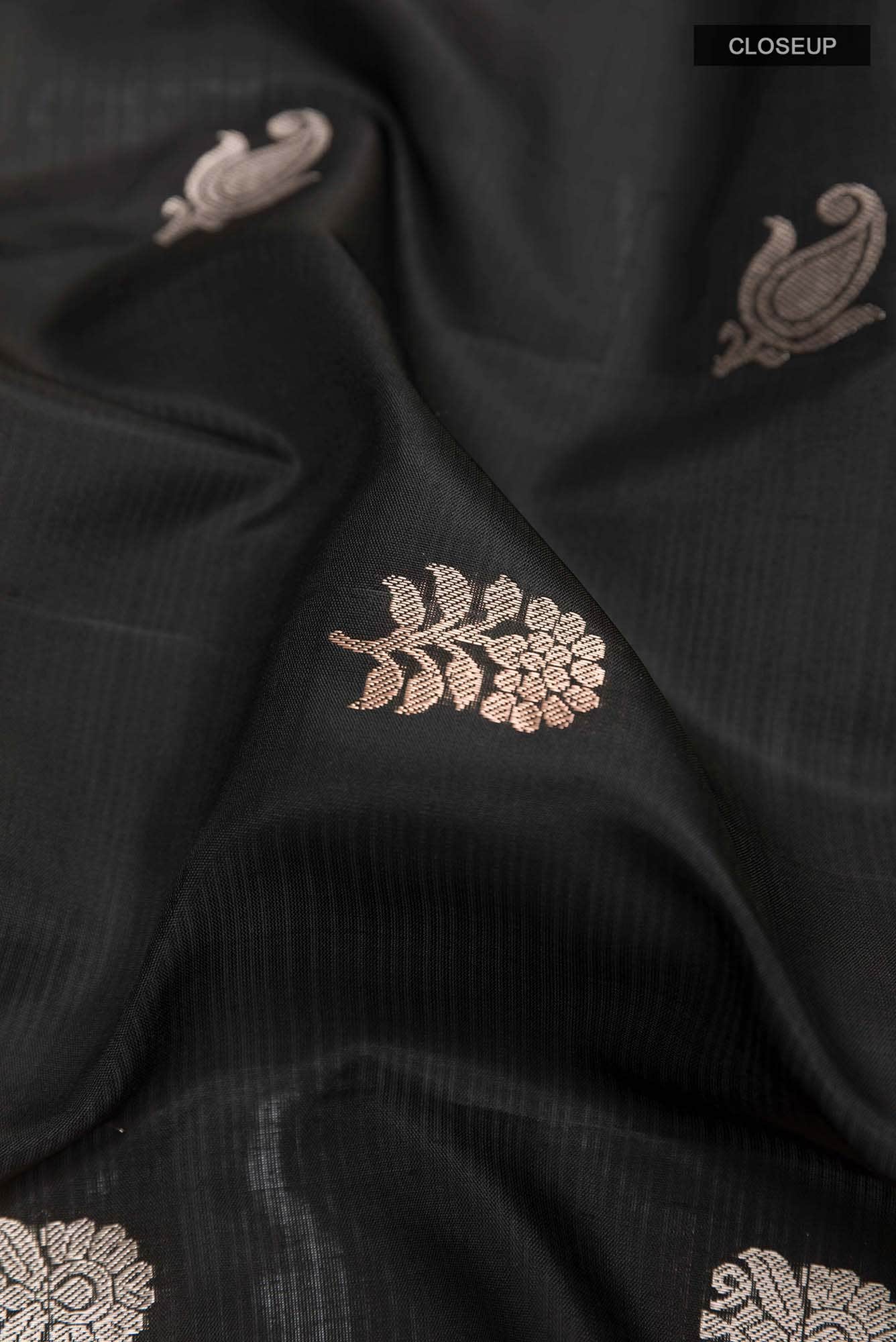 Black Soft Silk Saree