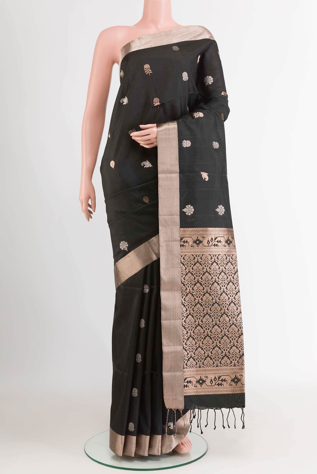 Black Soft Silk Saree