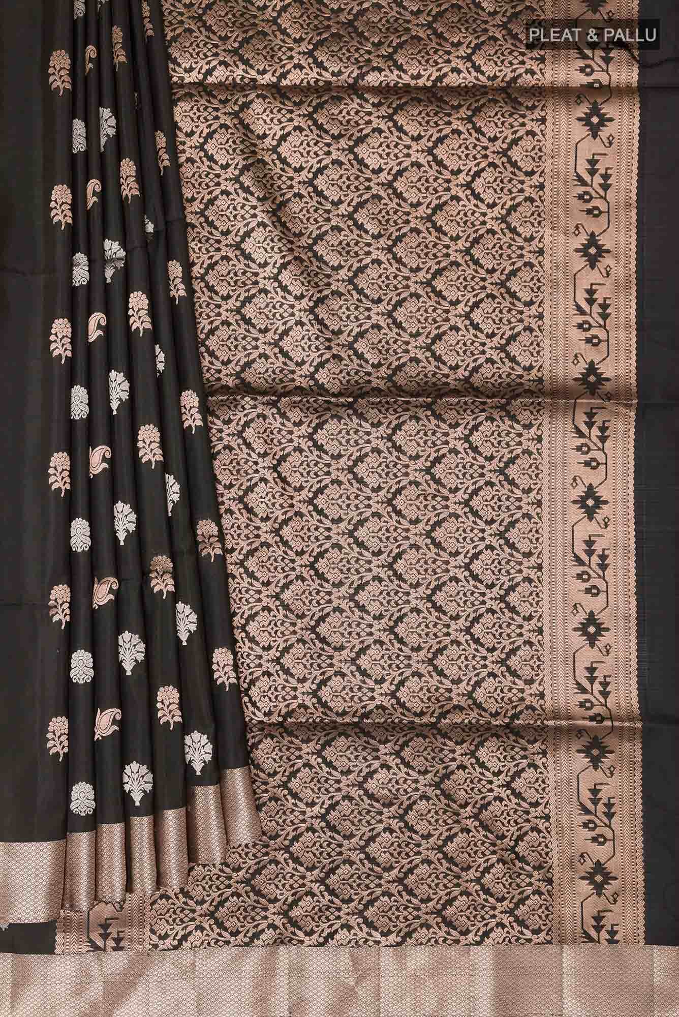 Black Soft Silk Saree