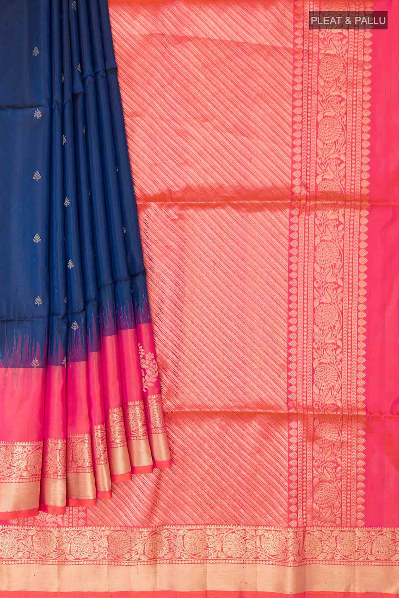 Dark Blue Soft Silk Saree