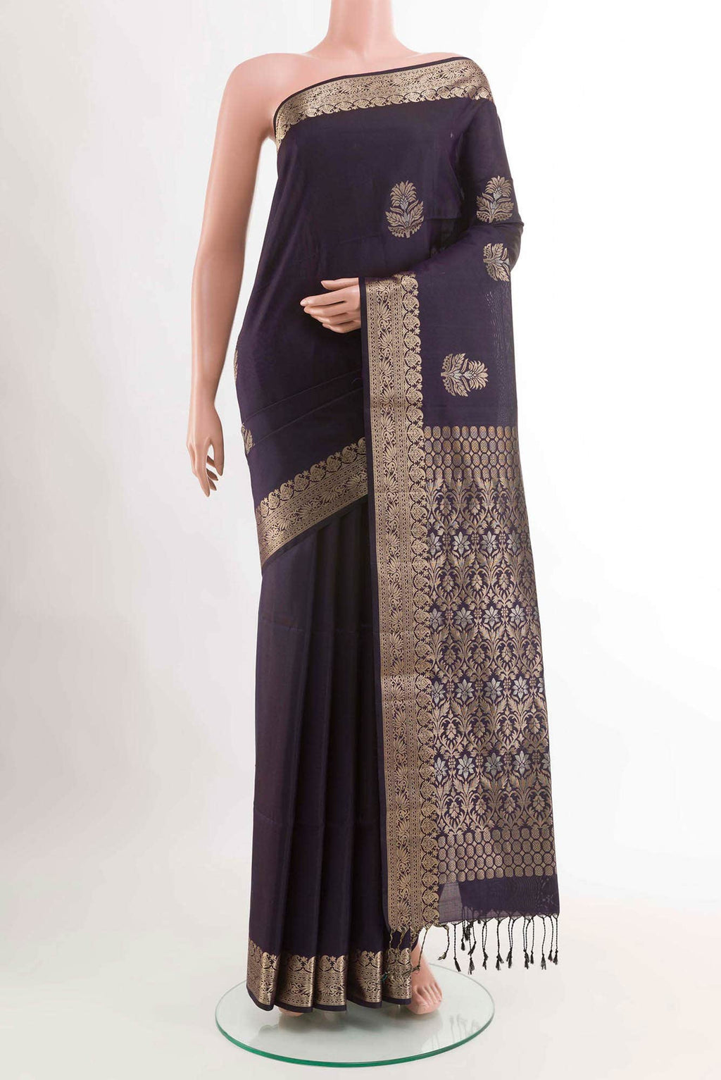 Navy Blue Soft Silk Saree
