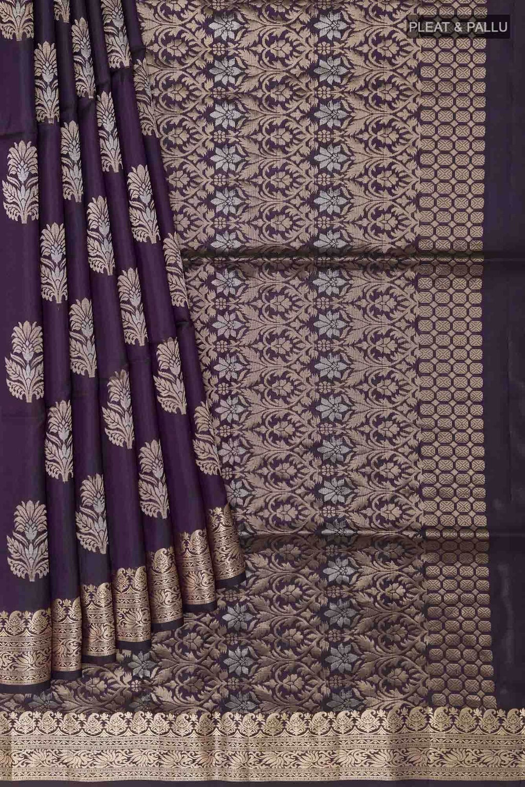 Navy Blue Soft Silk Saree