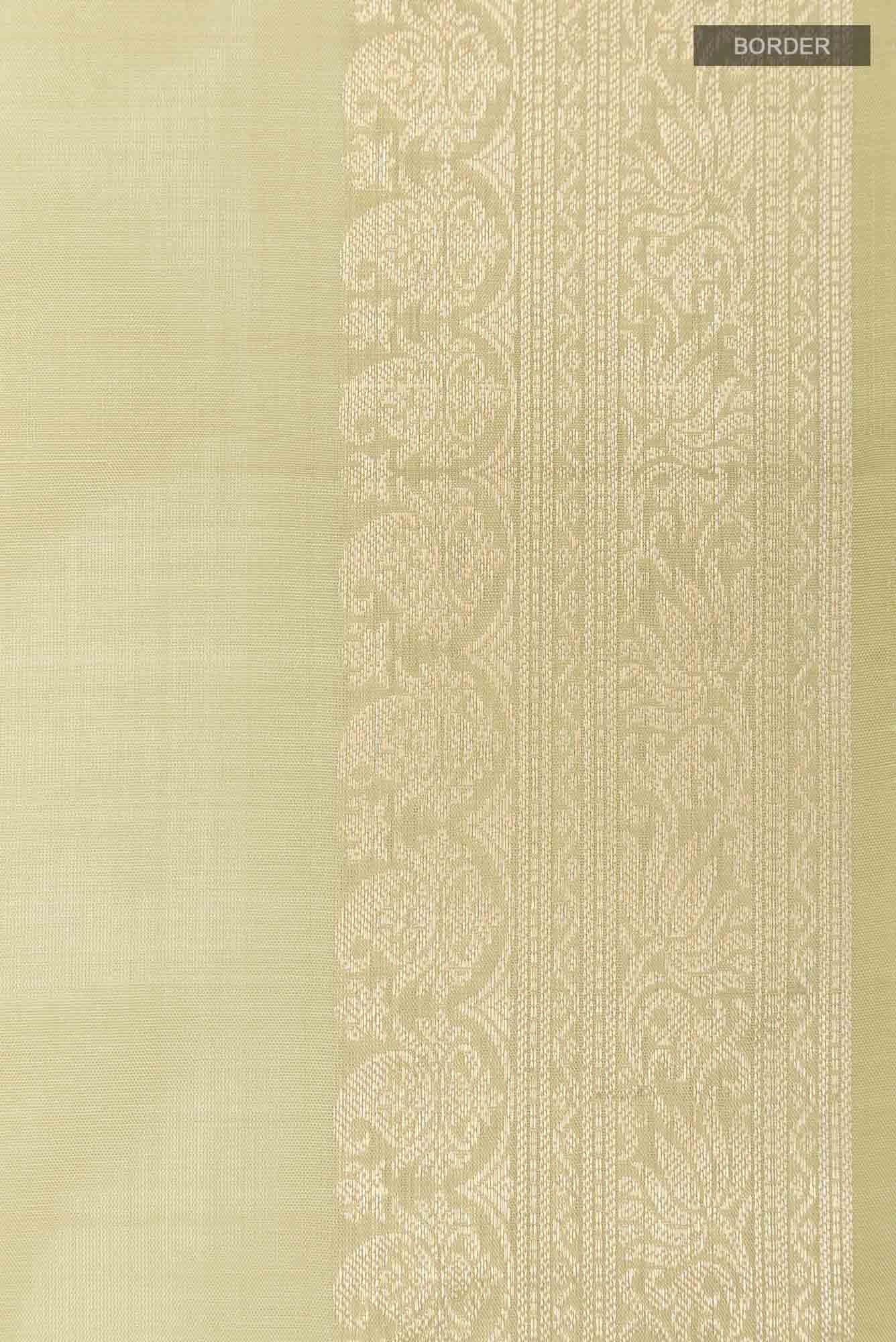 Cream Soft Silk Saree