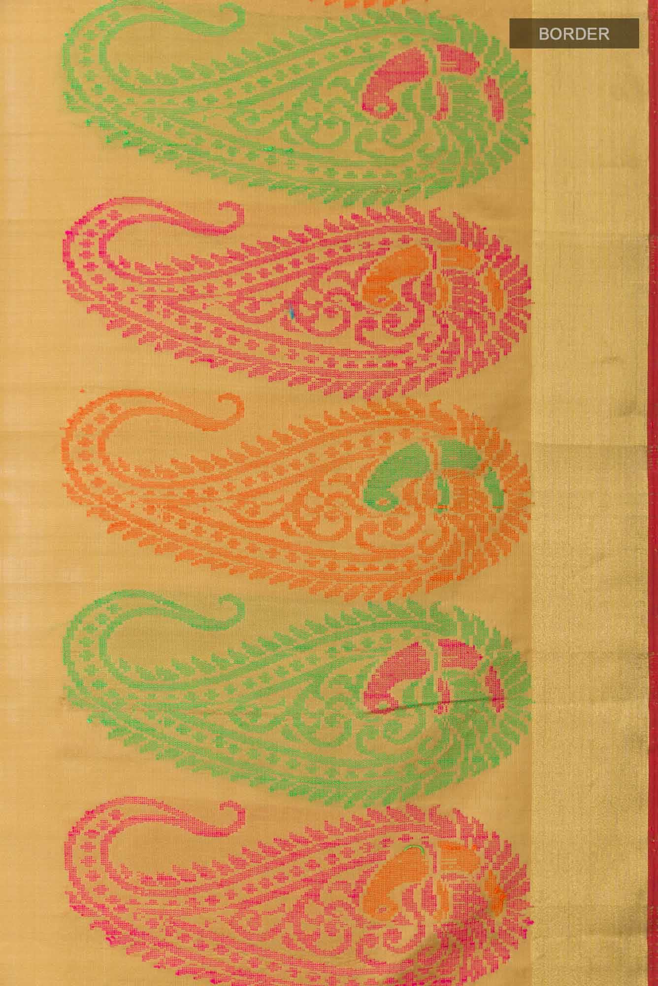 Dark Beige Soft Silk Saree