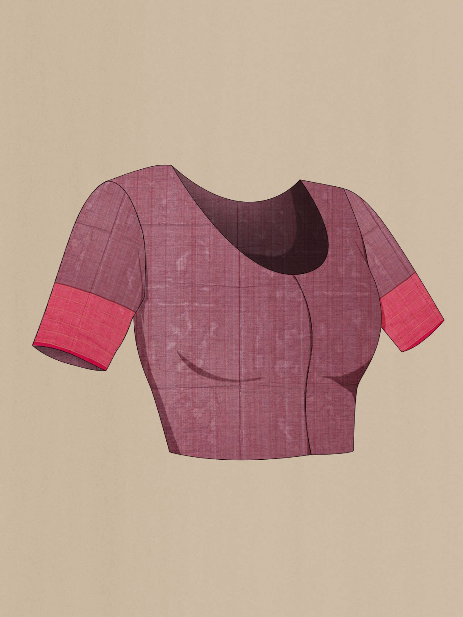 Maroon Coimbatore Cotton Saree