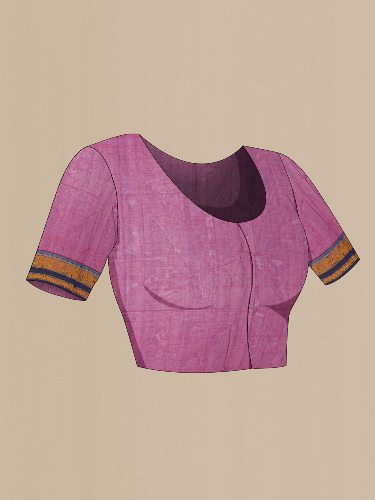 Purple Coimbatore Cotton Saree
