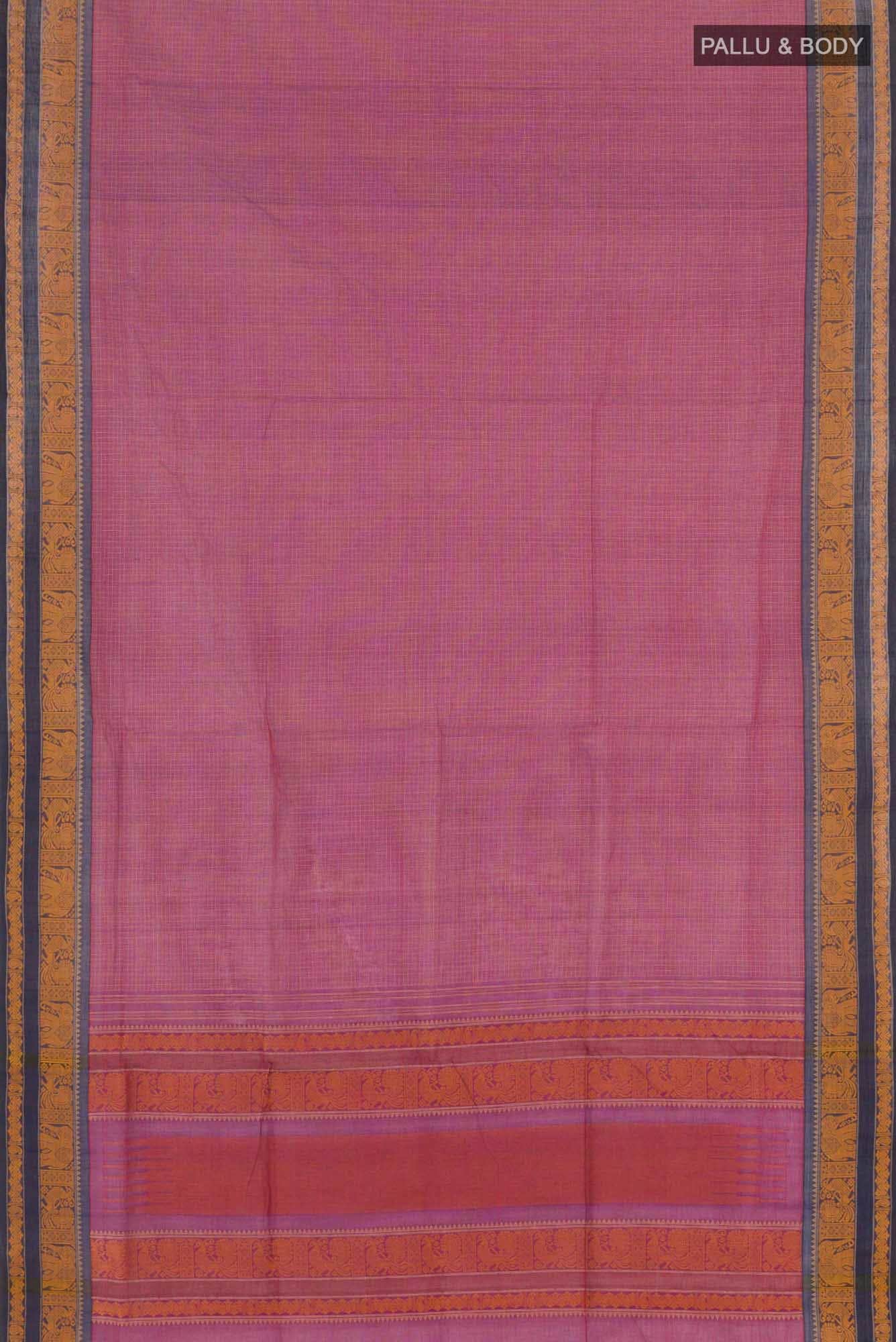 Purple Coimbatore Cotton Saree