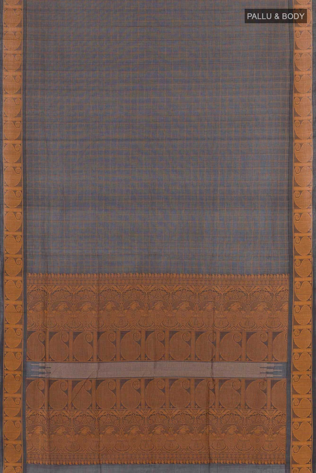 Black Coimbatore Cotton Saree
