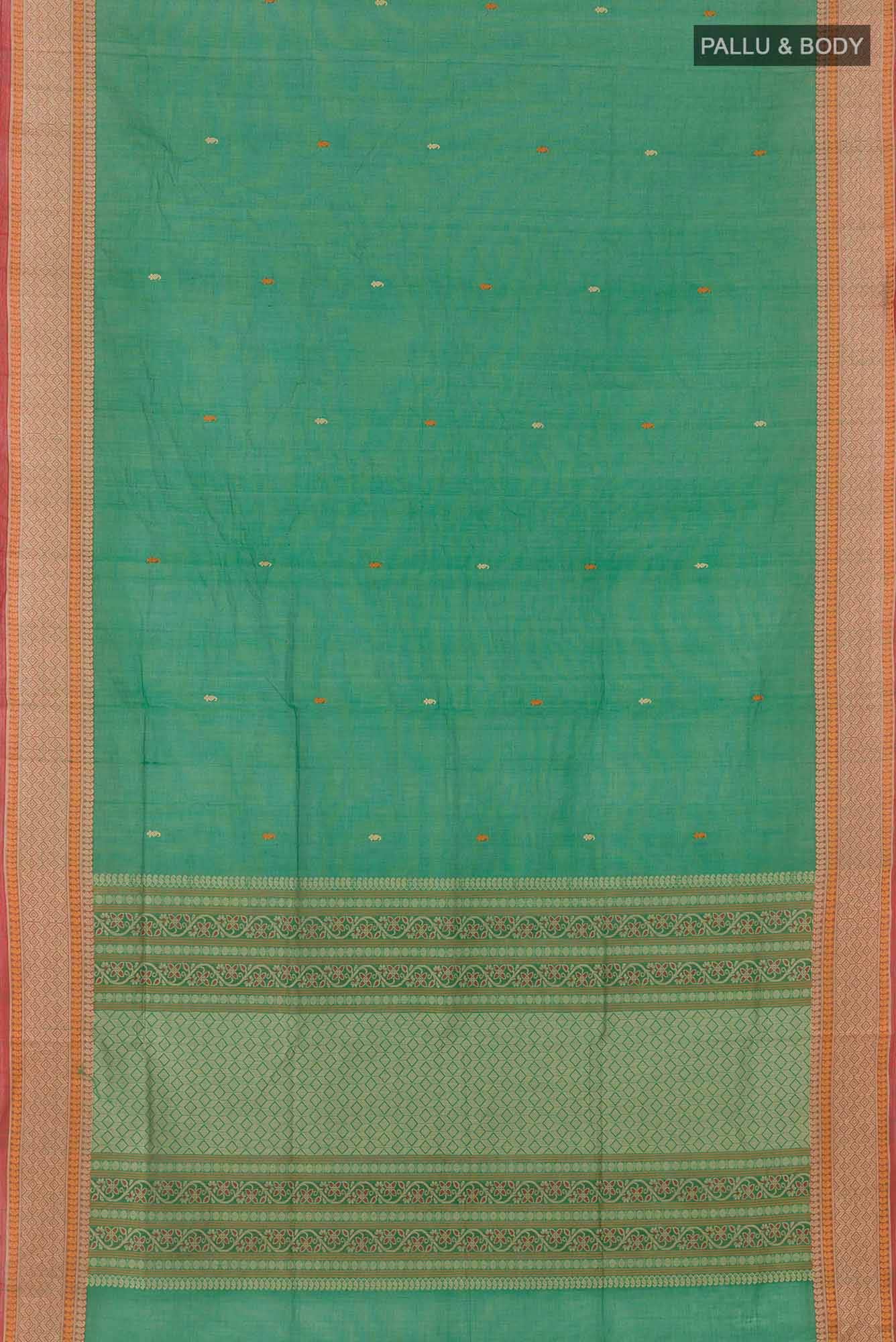 Green Coimbatore Cotton Saree