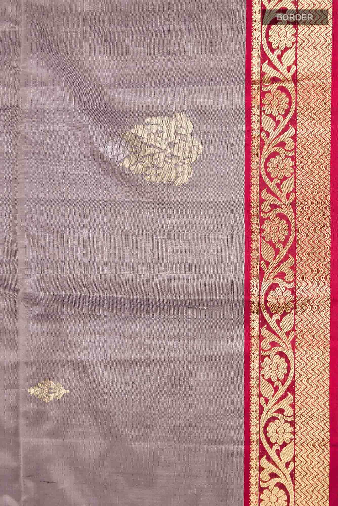 Grey Soft Silk Saree