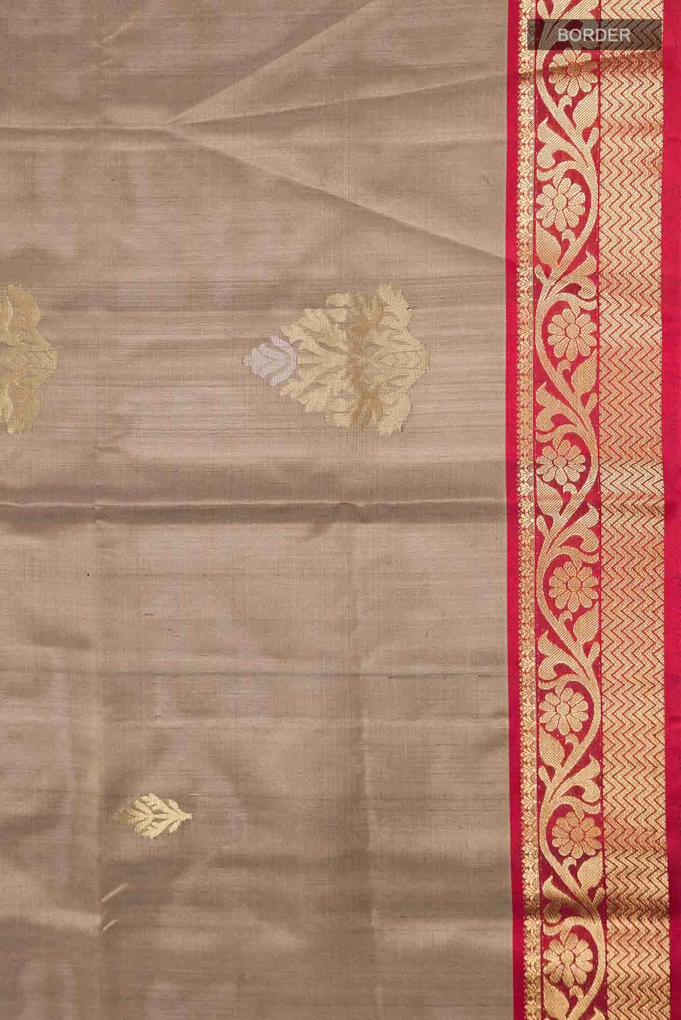 Grey Soft Silk Saree