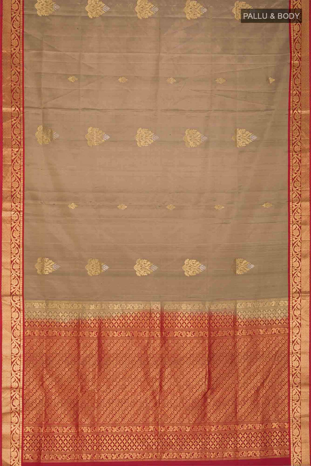 Grey Soft Silk Saree