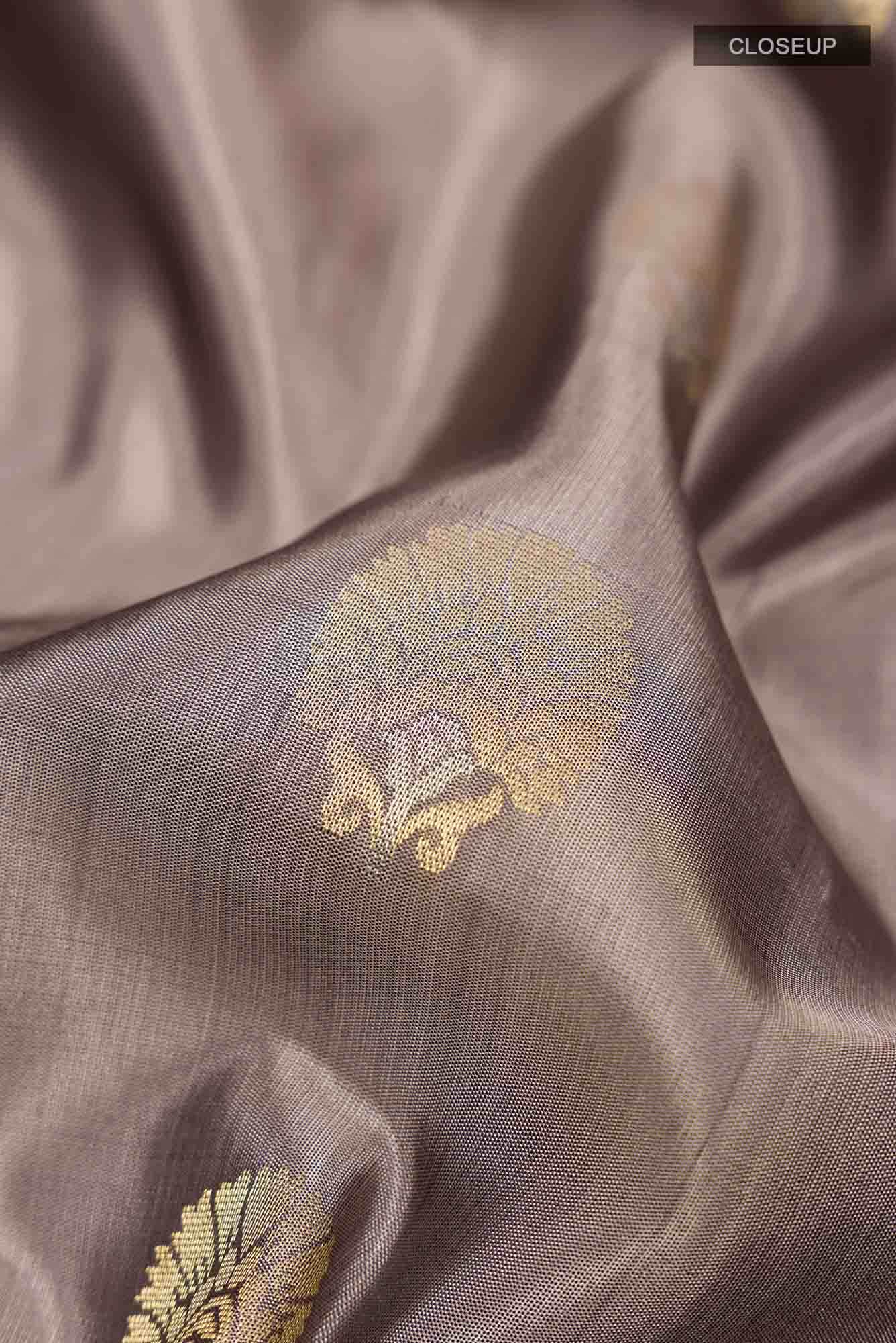 Grey Silk Cotton Saree