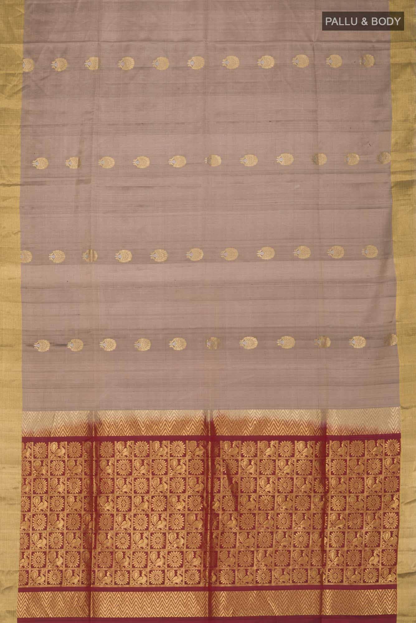 Grey Silk Cotton Saree