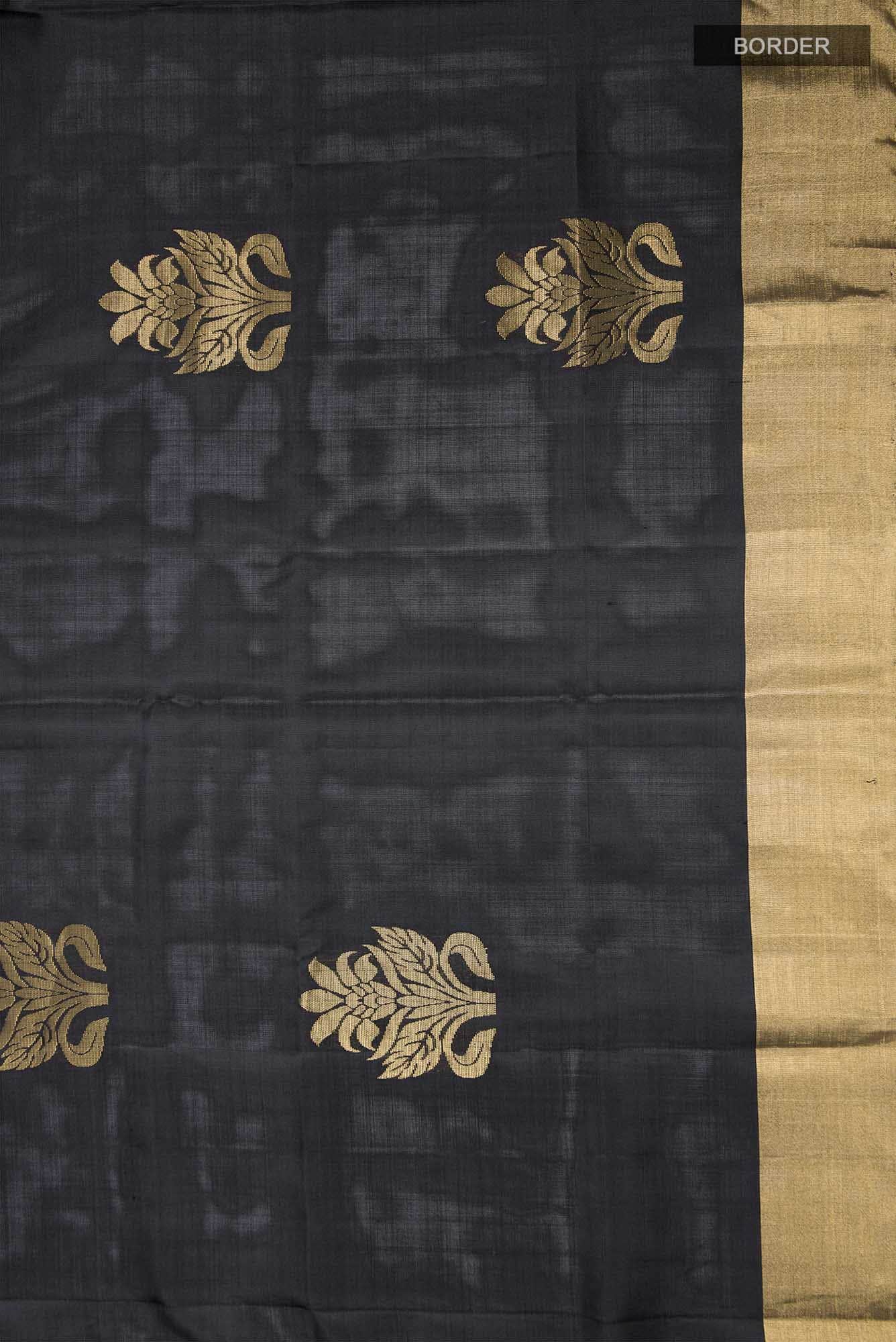 Black Soft Silk Saree
