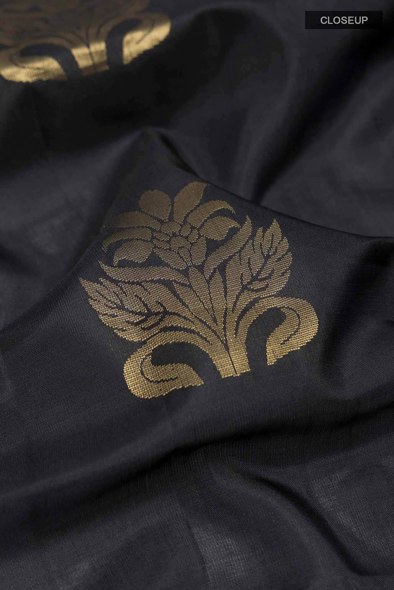 Black Soft Silk Saree