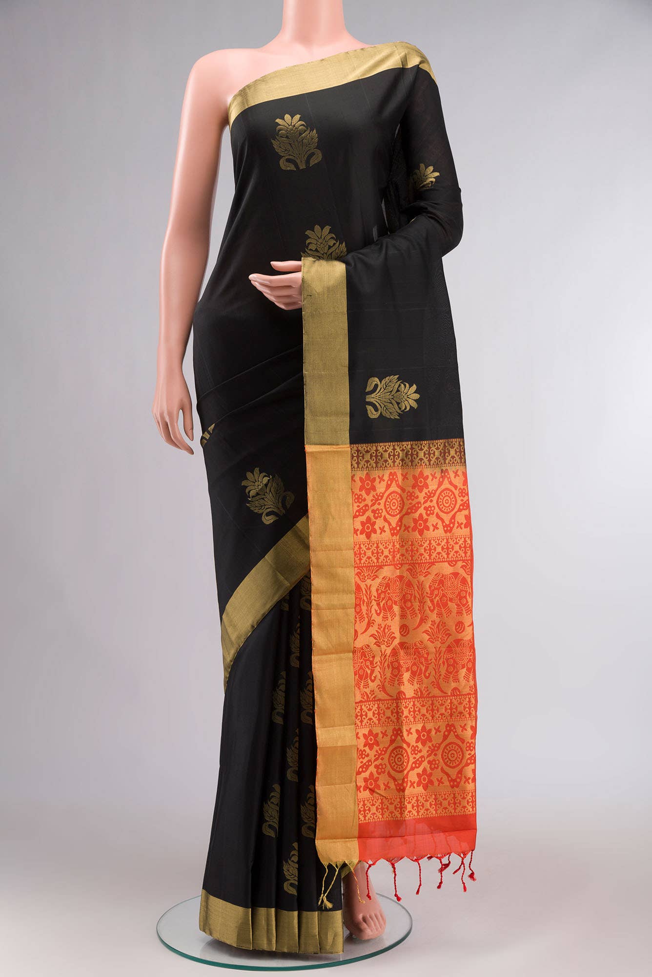 Black Soft Silk Saree