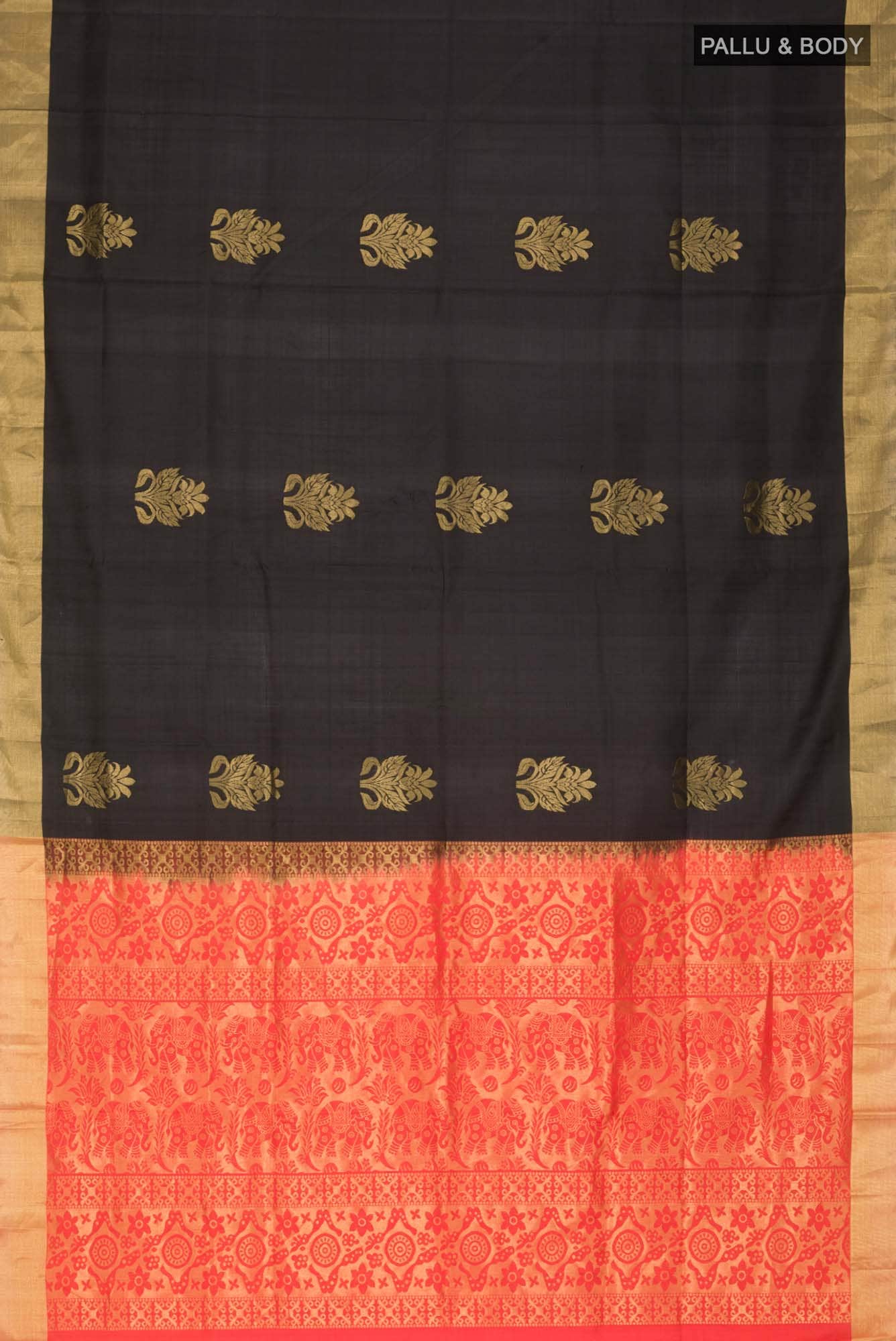 Black Soft Silk Saree
