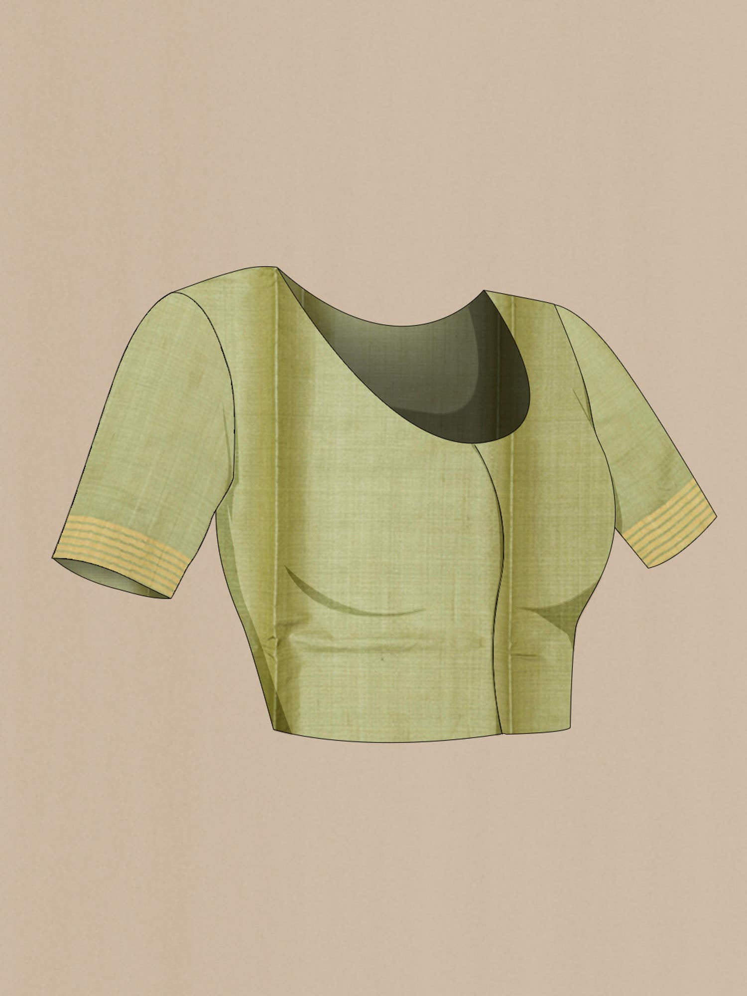 Light Green Tussar Saree