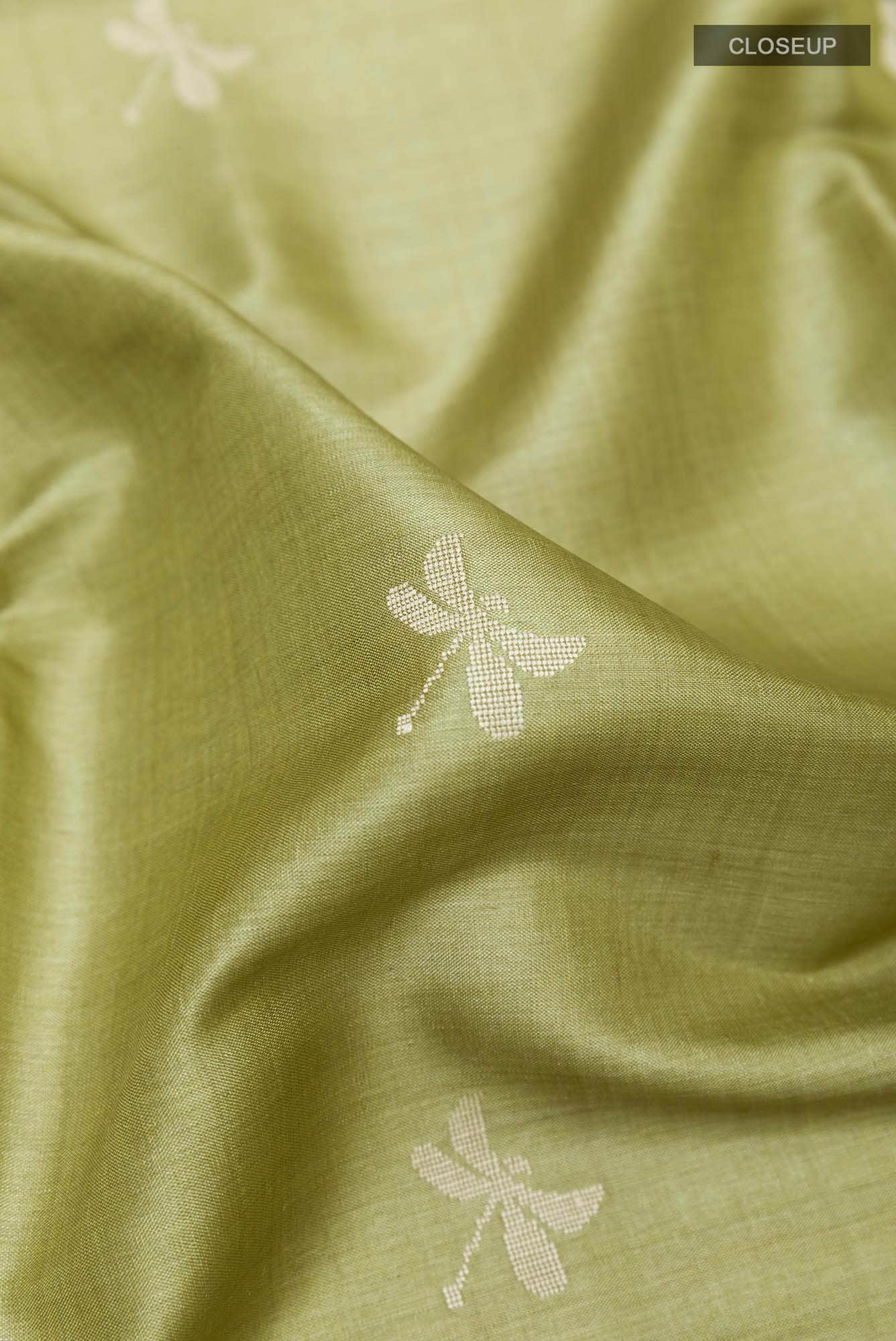 Light Green Tussar Saree
